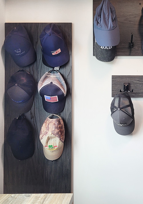 Men's Closet Cap & Hat Custom Designed Wall Racks