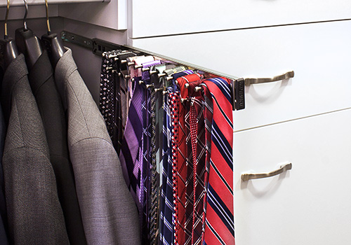 Sliding Custom Tie Rack