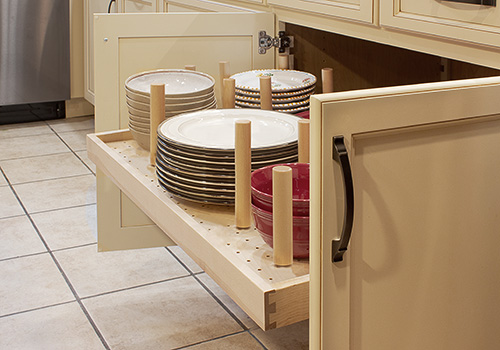 Adjustable Pegboard Drawer for Large Kitchen Items