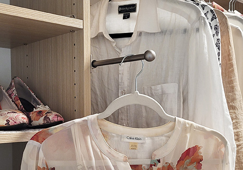 Valet Rod in Ladies Closet