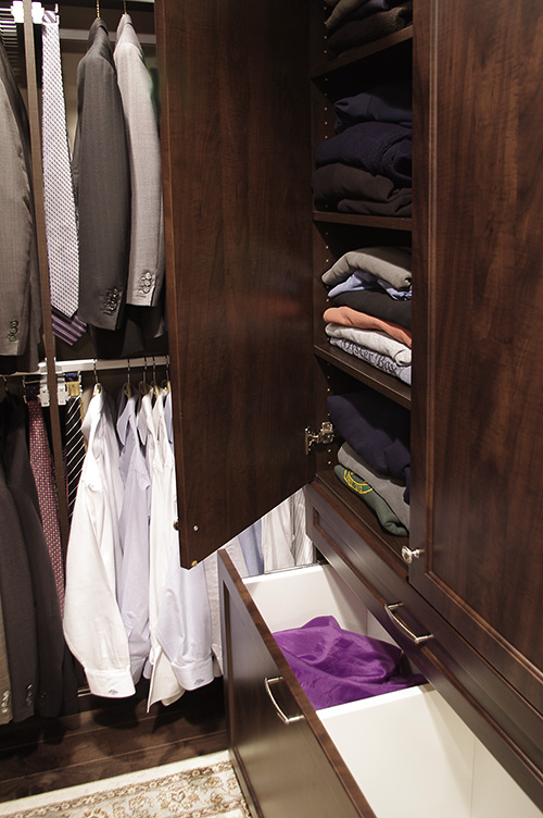 Men's Closet Dual Hamper Drawer