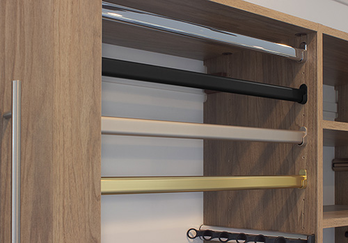 Oval Heavy Duty Closet Garment Rods for Rylex Custom Closets in Warwick, NY