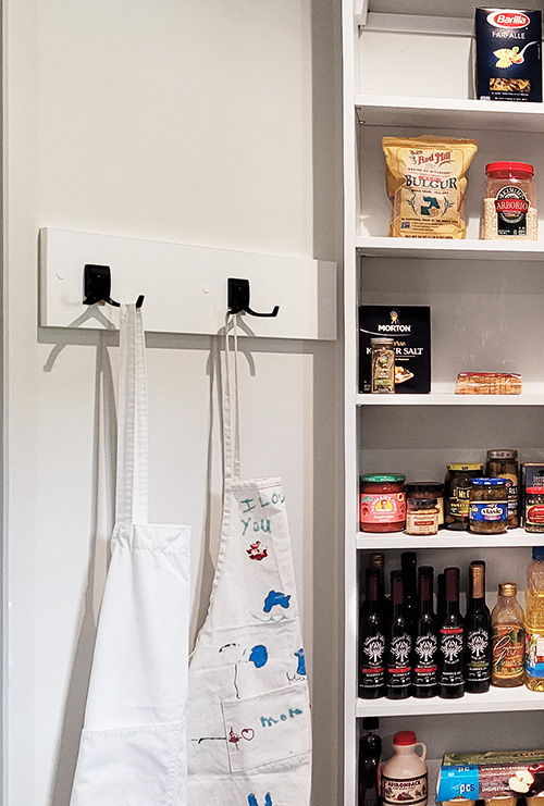 Pantry Hooks for Aprons