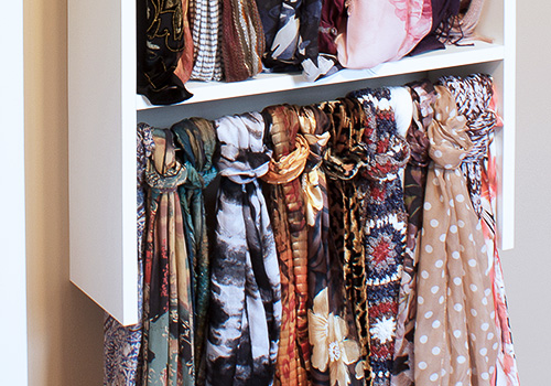 Closet Scarf Storage Rack