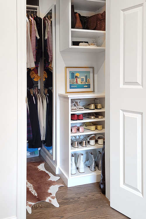 Custom Closet Shoe Shelf Cabinet