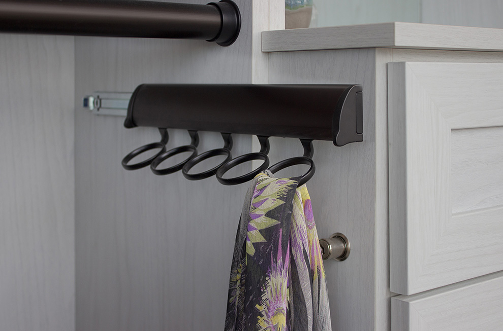 Sliding Scarf Rack