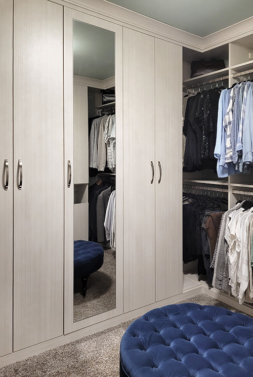 Custom His and Her Closet with Full-Length Mirror in Rock Tavern, NY
