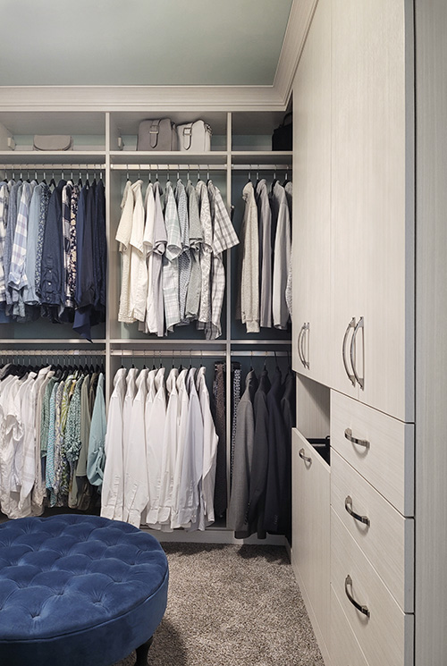 Luxury Custom Closet for Couples with Ample Hanging Space