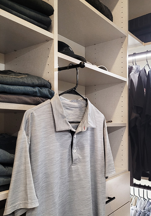 Primary Shared Closet with Valet Rod - View More Options