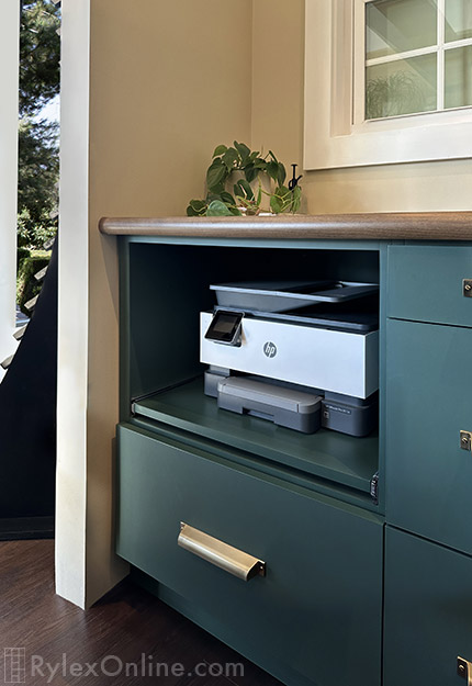 Office Cabinet with Printer Pull Out Tray