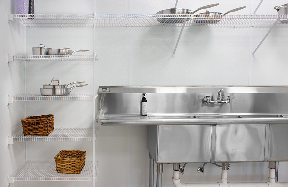 Commercial Kitchen Ventilated Wire Shelving