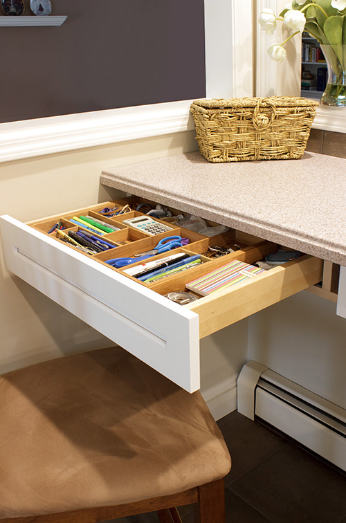 Breakfast Bar Drawers Close Up