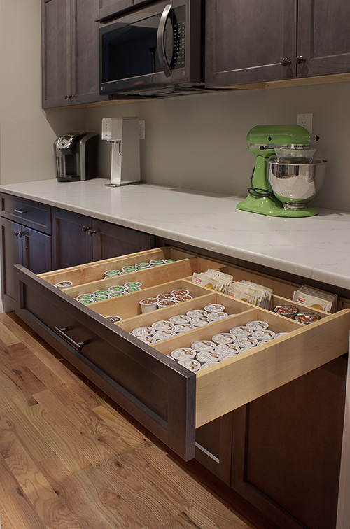 Keurig Coffee Drawer with Dividers