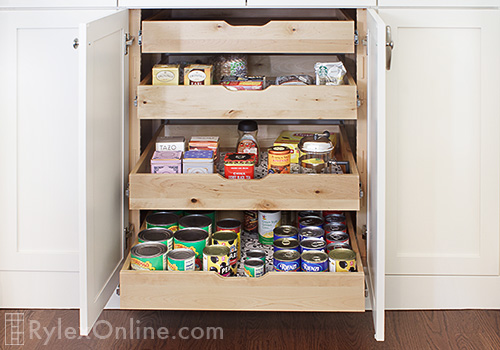 Kitchen Finger Pull Drawers