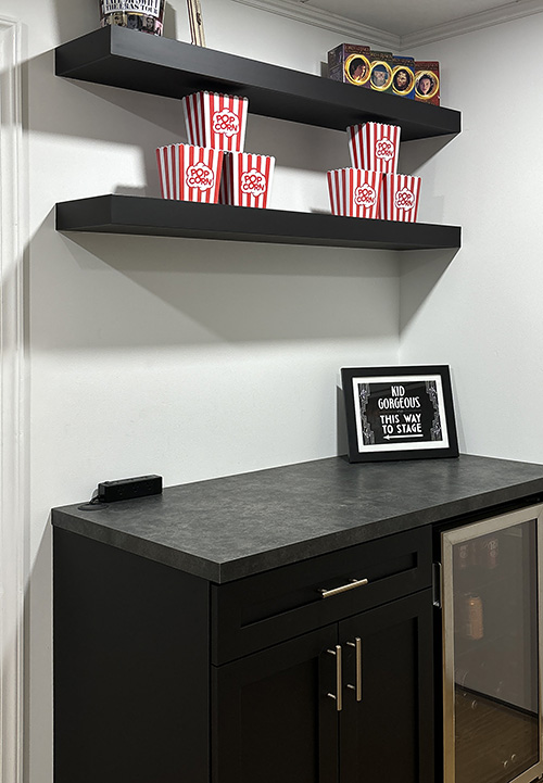 Concession Cabinet with Floating Shelves