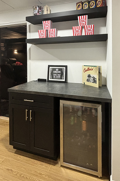 Concession Stand Cabinet with Refrigerator