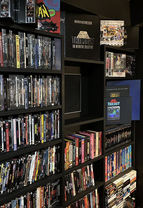 Wall to Wall Expansive DVD Storage Shelving