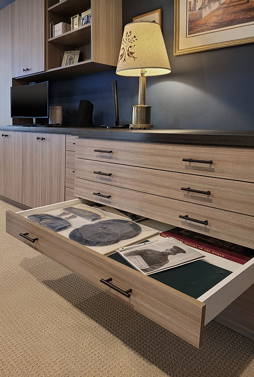 Custom Wide Flat File Drawer Cabinet for Archival Photographs