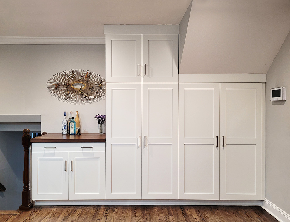 Built-In Pantry Cabinets to Match Existing Cabinets