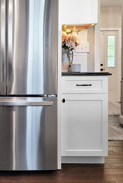 White Kitchen Island Farmhouse Style Side Cabinet