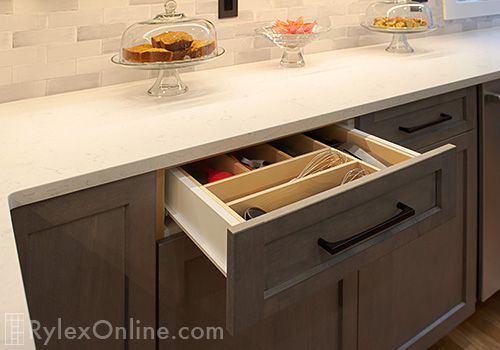 Silverware Drawer with Dividers