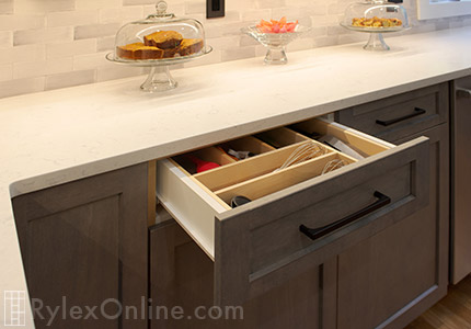 Silverware Drawer with Dividers