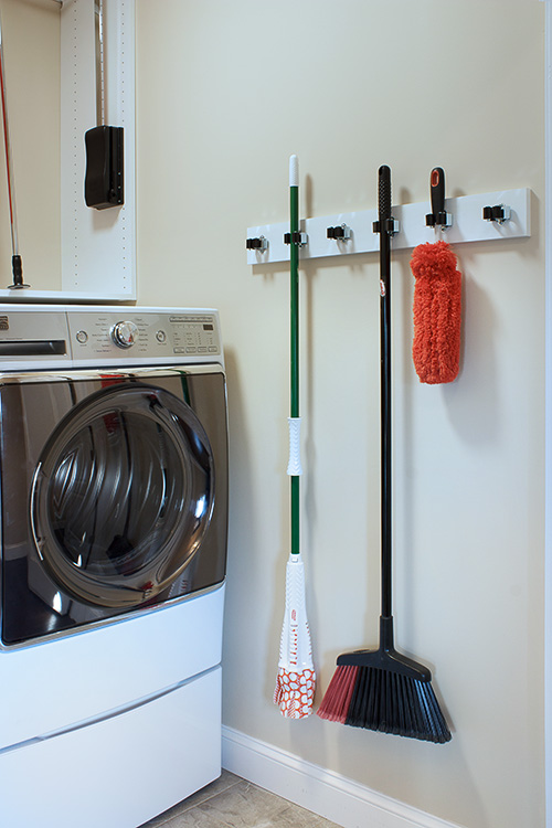 Laundry Room Broom Hooks