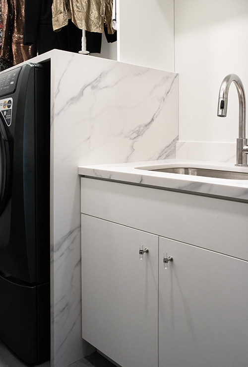 Laundry Room Sink Cabinet and Laundry Appliance Cabinet