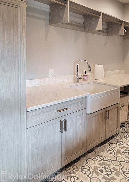 Laundry Room with Hanging Drying Rods