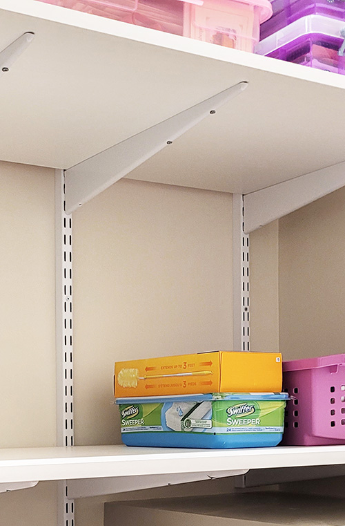 Utility Closet with Adjustable Shelves