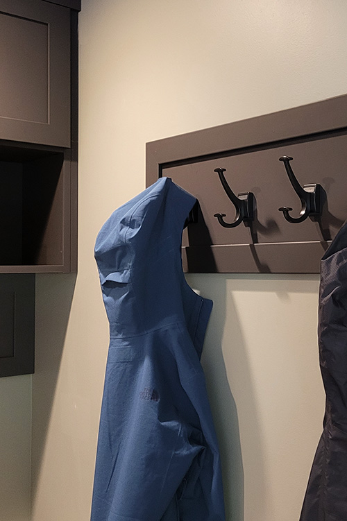 Mudroom Cabinets & Custom Coat Rack