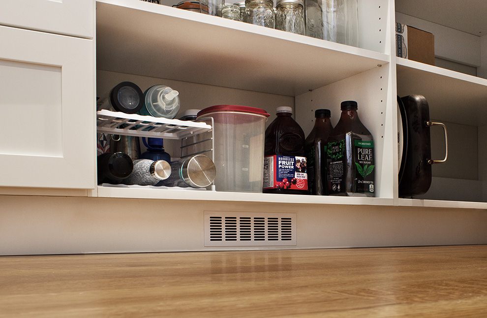 Pantry Cabinet Base Heat Vent