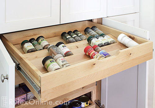 Pantry Closet Spice Organizer Drawer