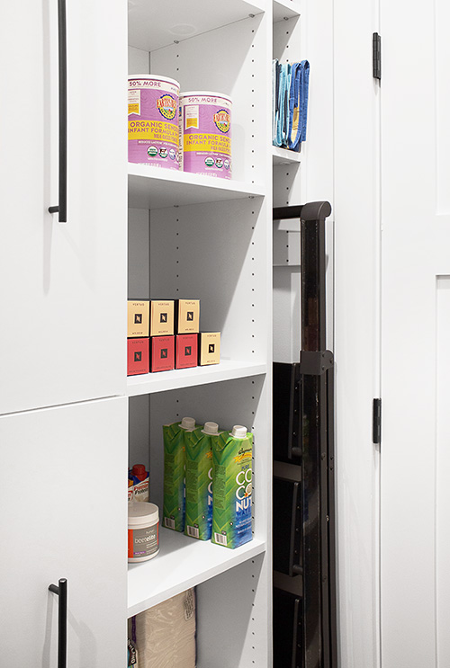 Pantry Step Ladder Storage