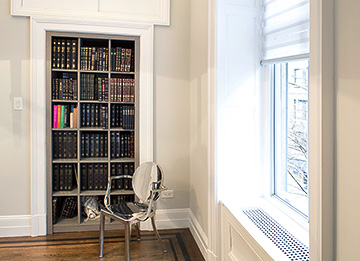 Converted Closet to Bookcase