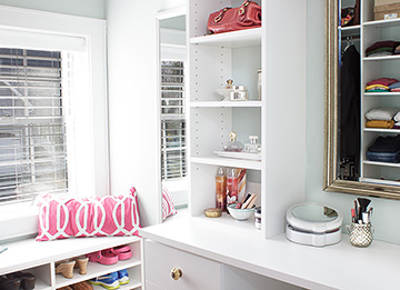 Master Closet with Dressing Table