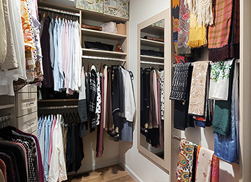 Custom Wall-Mounted Closet Mirror