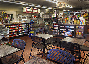 Compact Coffee Station in Food Store