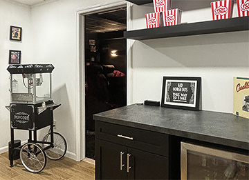 Concession Stand Cabinet and DVD Storage