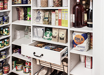 User Friendly Pantry Closet with Full Storage