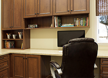 Family Home Office with Counter Desk