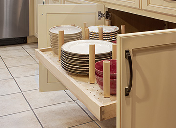 Kitchen Pull Out Drawer for Dinnerware