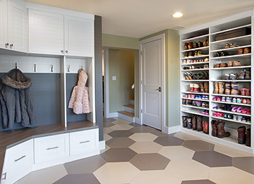 Mudroom with Ample Storage