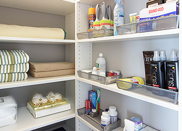 Linen Closet for Optimum Organization