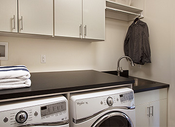 Contemporary Efficient Laundry Room