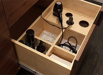 Hair Styling Tool Organized Drawer