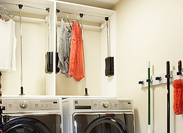 Laundry Room with High Ceilings