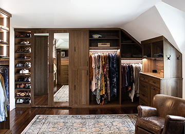 Custom Walk-In Shared His and Hers Closet
