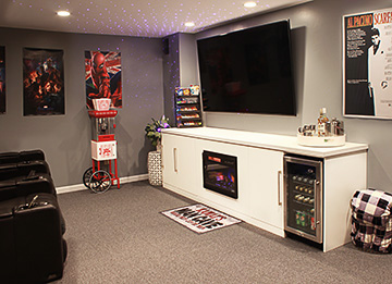 Basement Mancave Home Theater