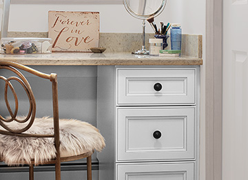 Built-in Makeup Vanity Cabinet